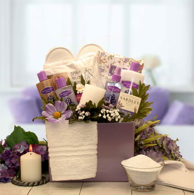 Lavender Spa Inspirations – Bath & Body Gift Box for Relaxation