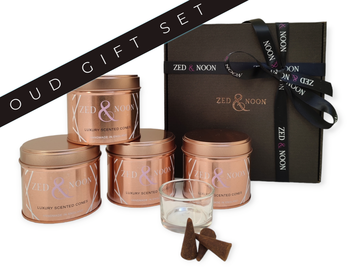 Luxury Oud Incense Gift Set – Handmade Aromatherapy Box ($77–$95)