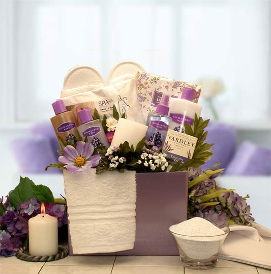 Lavender Spa Inspirations – Bath & Body Gift Box for Relaxation