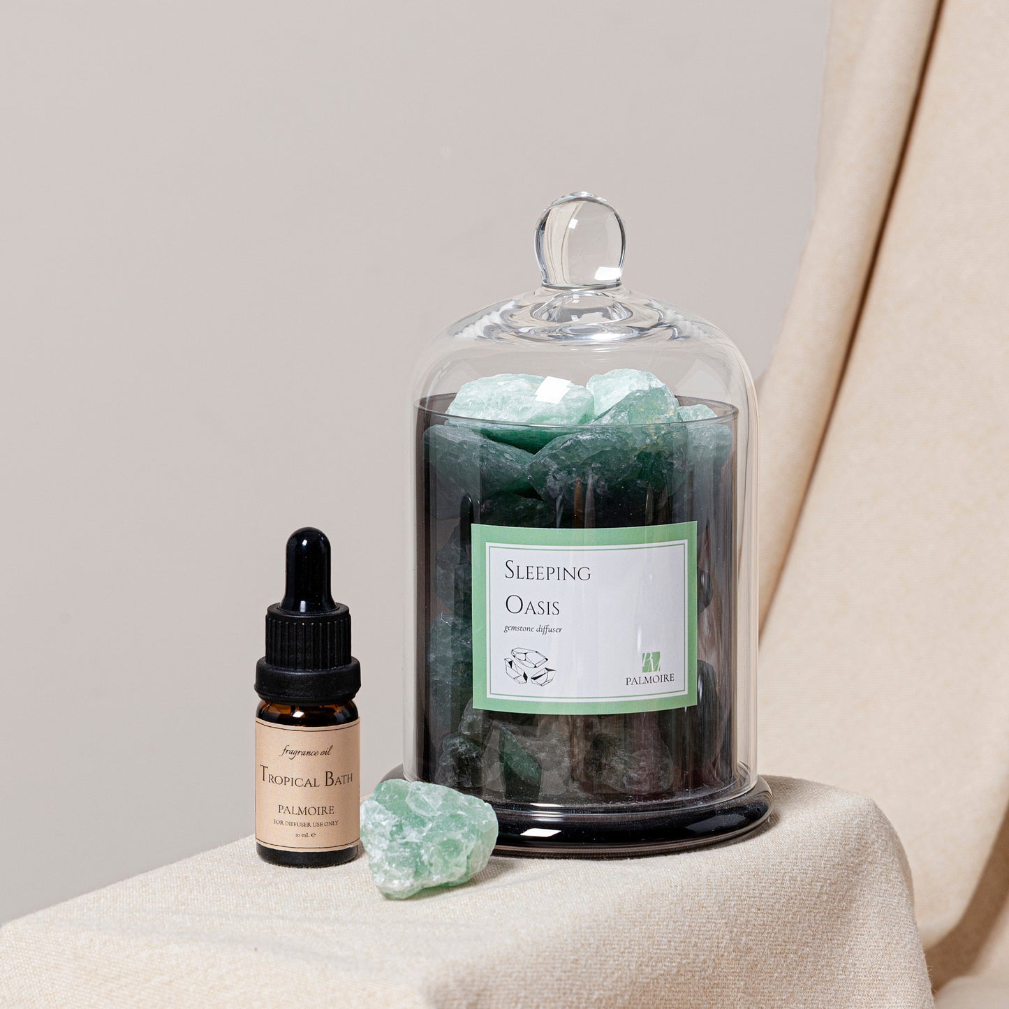 Sleeping Oasis – Gemstone Reed Diffuser for Calm & Energy