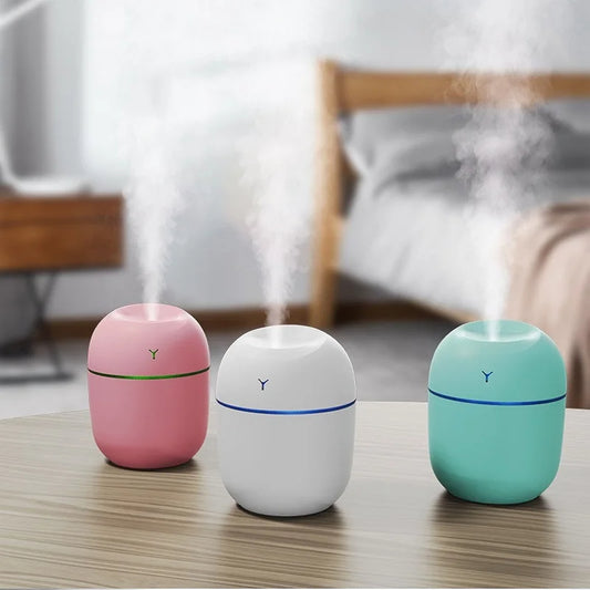 Mini USB Aroma Diffuser & Humidifier – with LED Light (3 Colors)